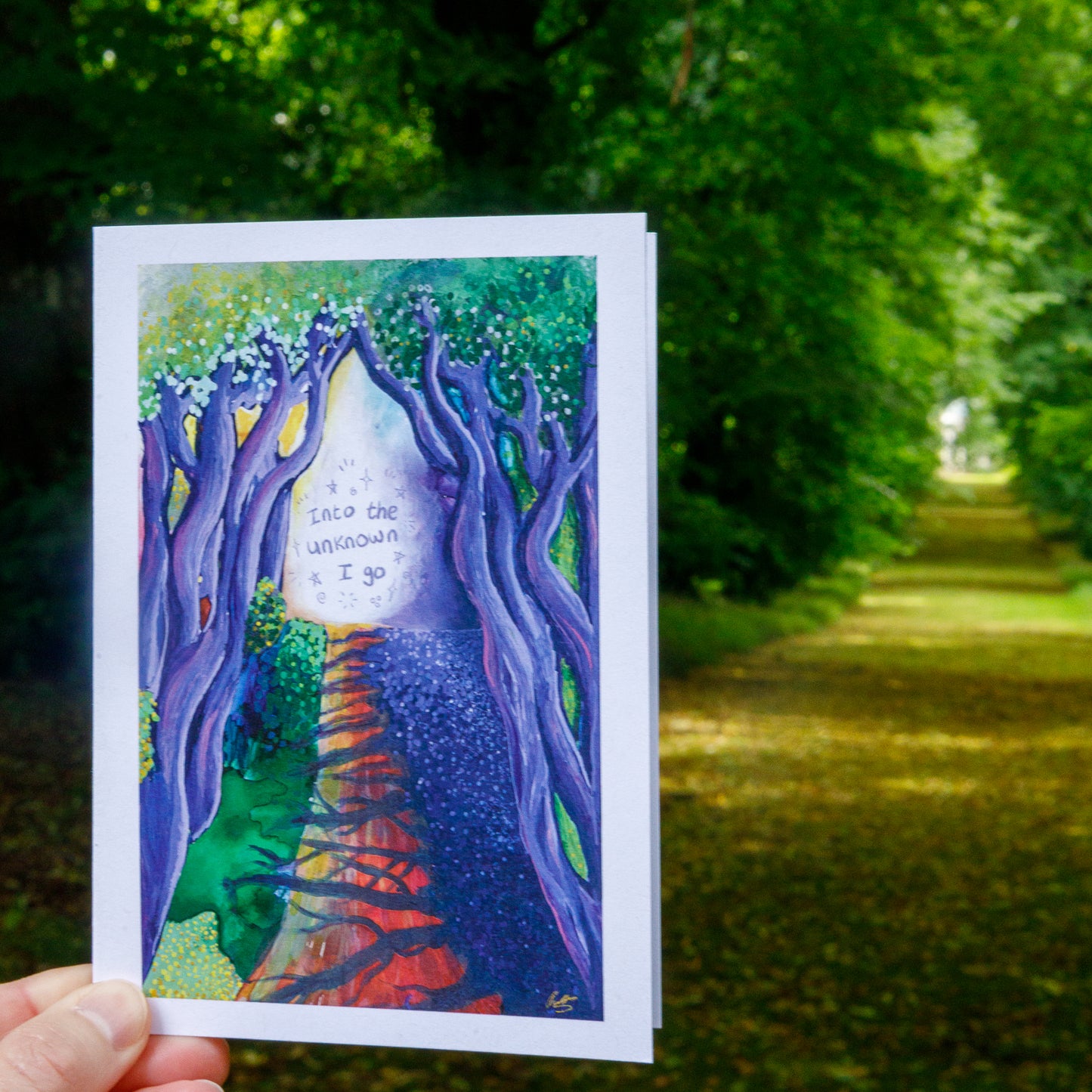 'Into the Unknown I Go' Card