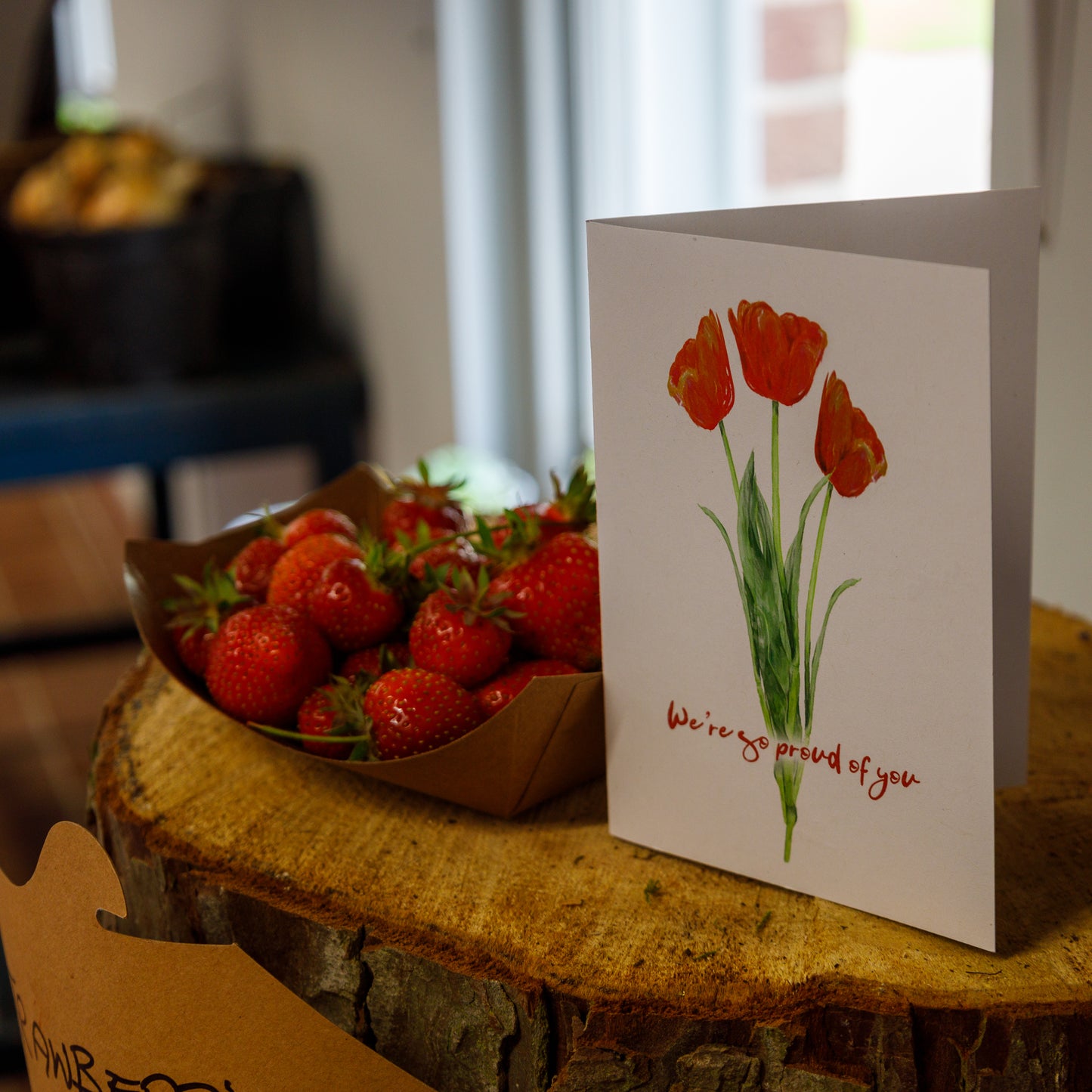 We're So Proud of You Tulips card