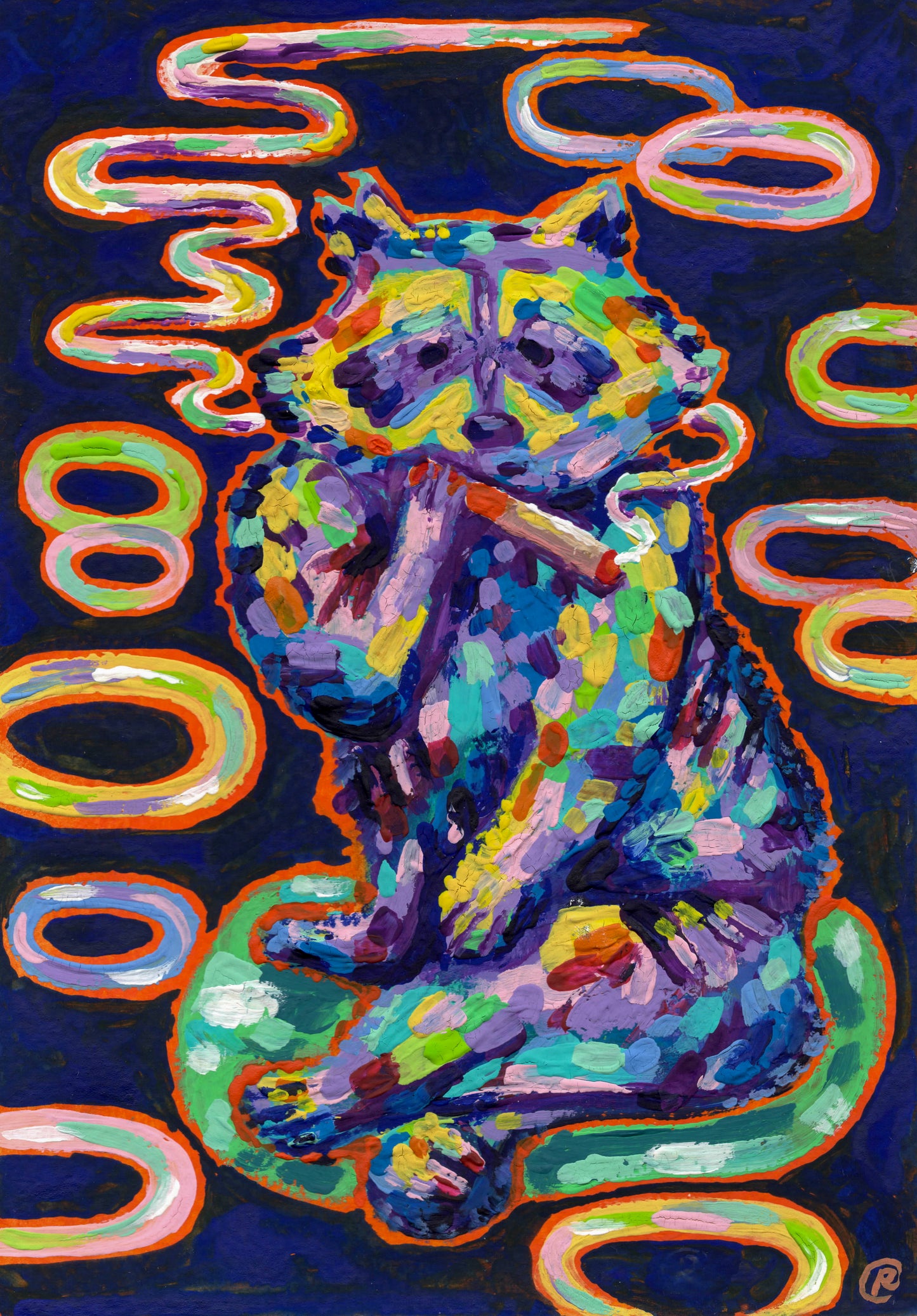 'Fever Dream' Original Gouache Painting A5