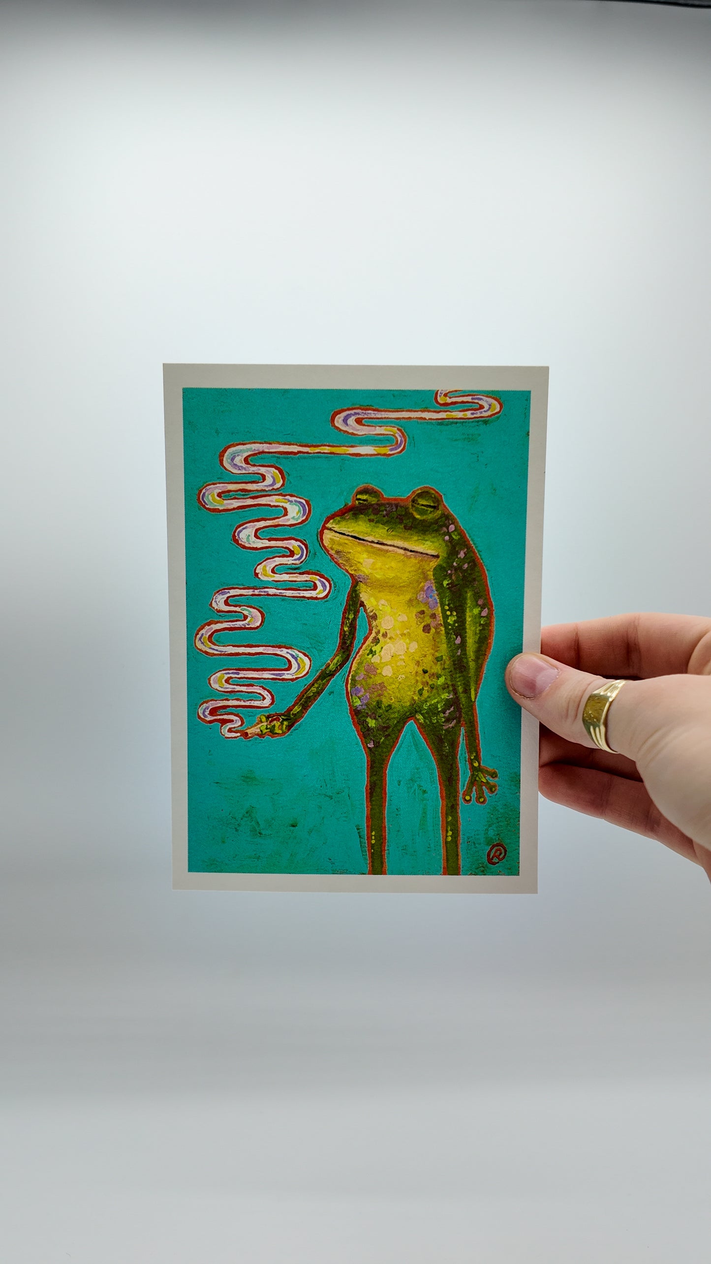 Leroy | Smoking Frog Art Print