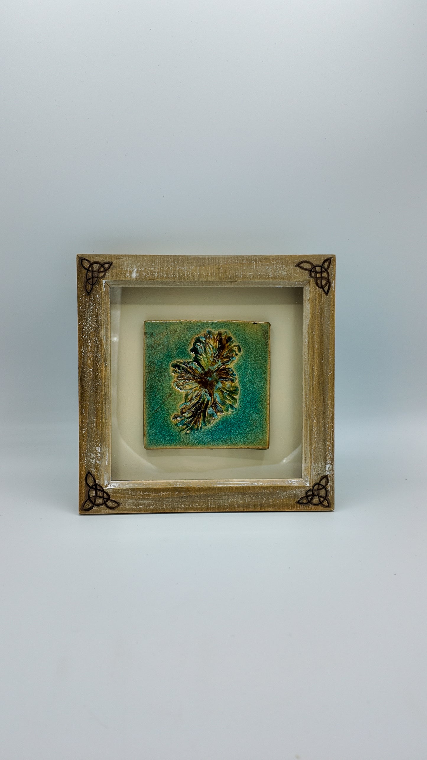 'Éire' Original Ceramic Tile in Hand-Painted Frame