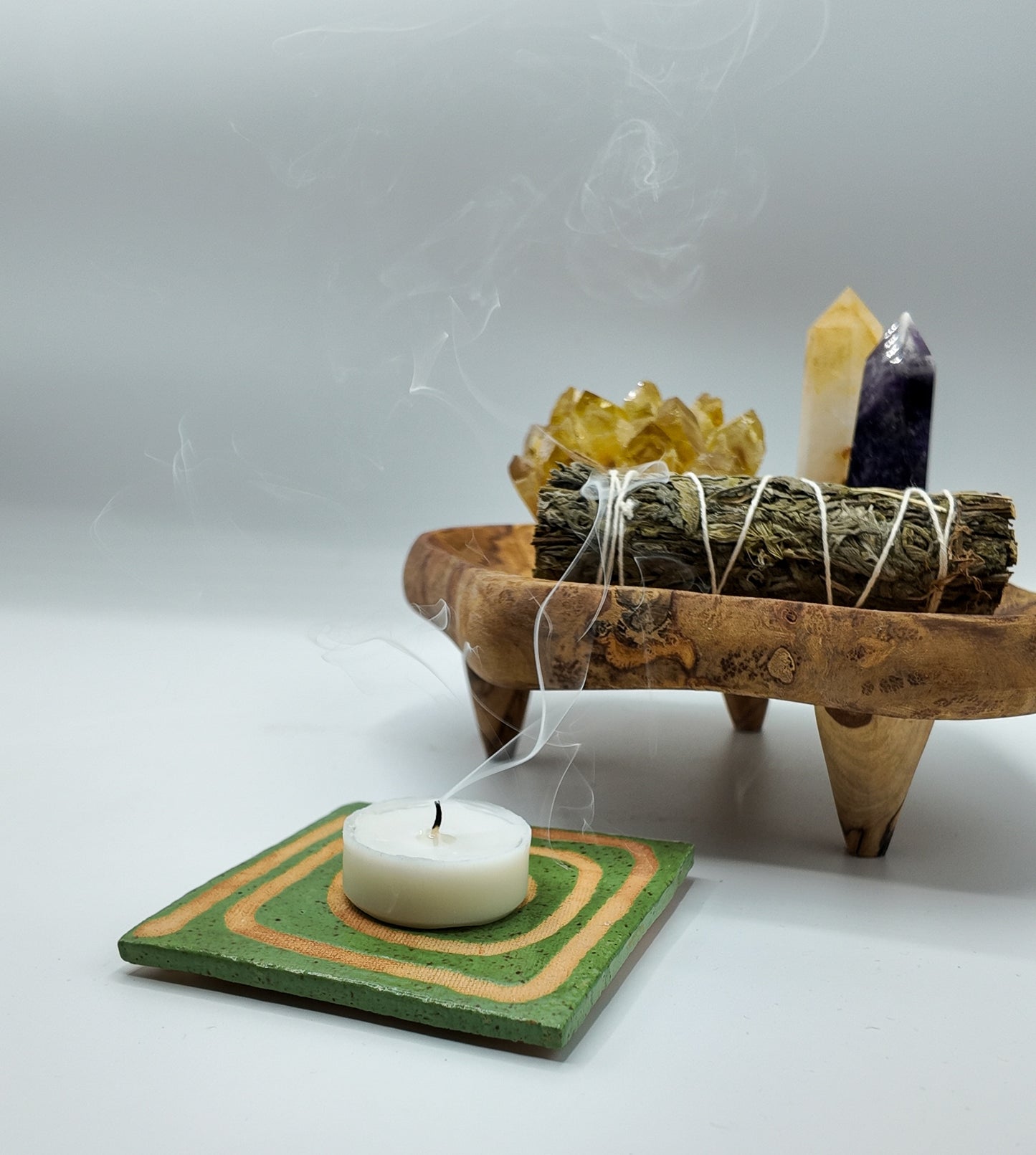Flora Ceramic Candle Coaster