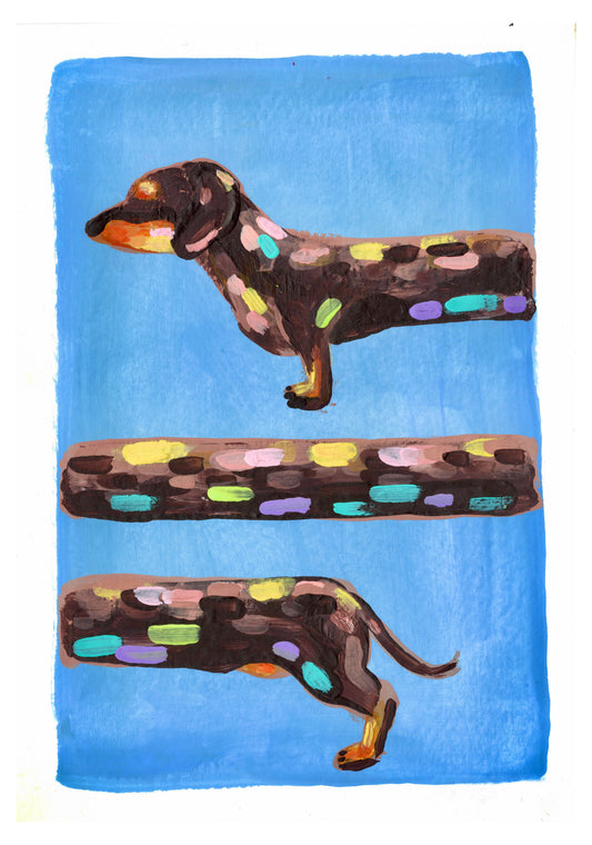 Dappled | Dachshund Abstract Art Print