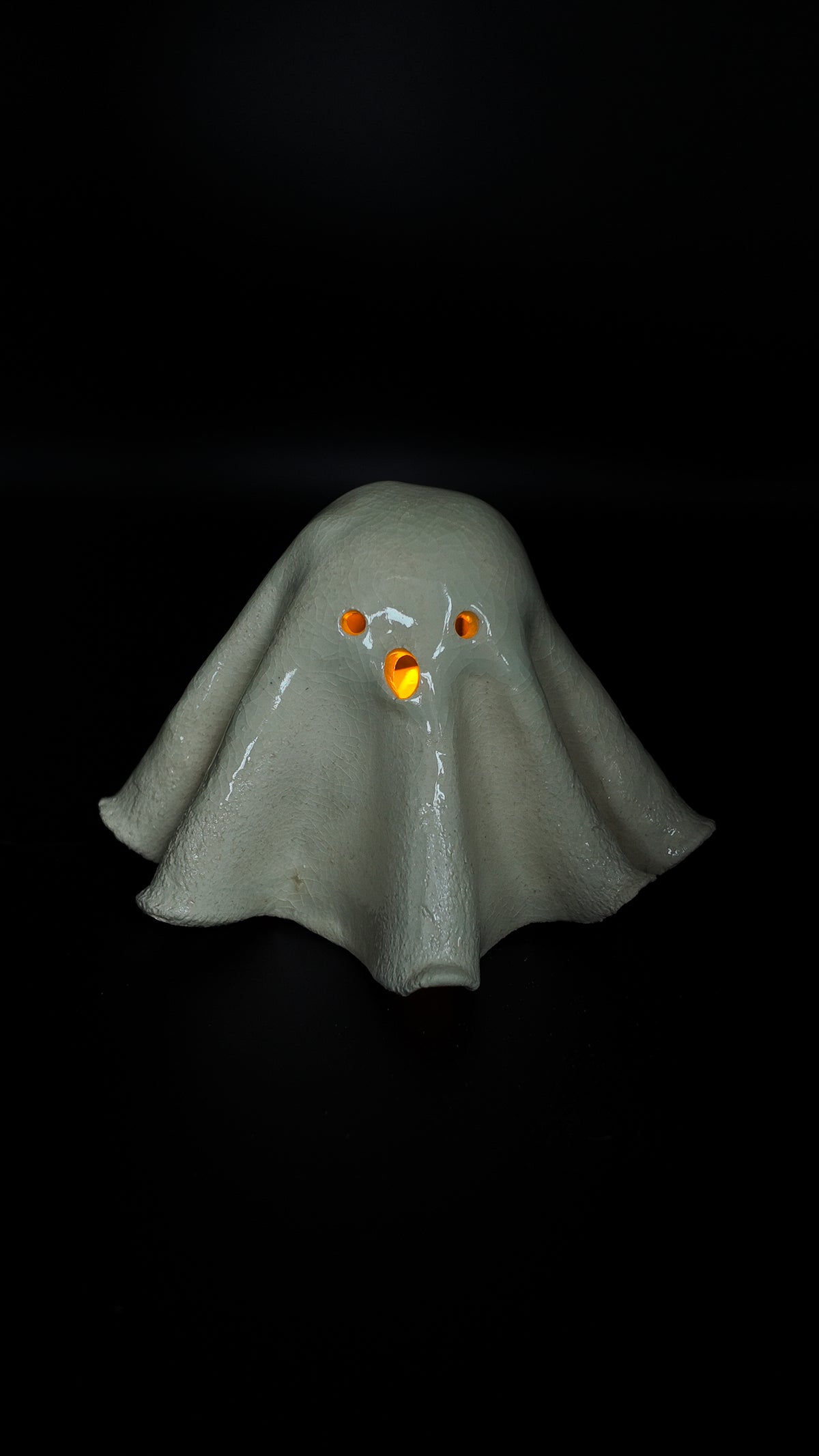 Ceramic Ghost Votive