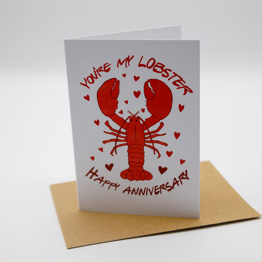 You’re My Lobster Anniversary Card