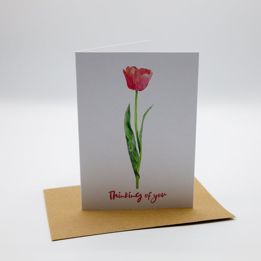 Thinking of You Tulip Card