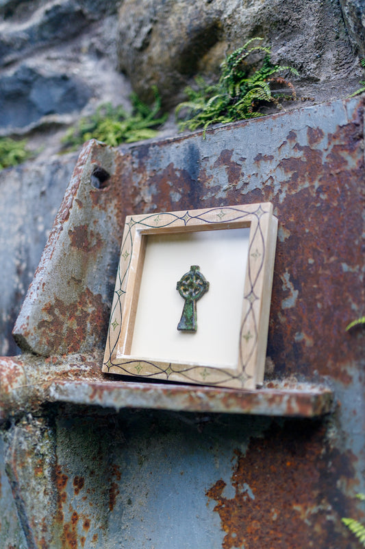 'Steward' Original Ceramic Tile in Hand-Painted Frame