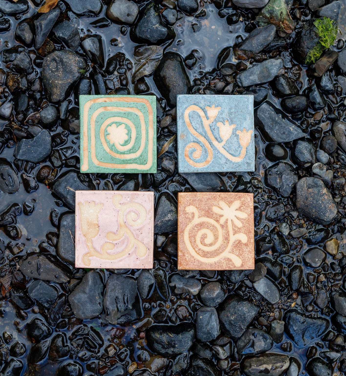 Flora Ceramic Candle Coaster