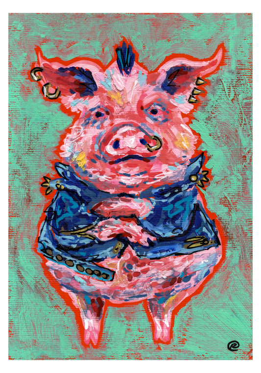 Polo | Punk Pig Art Print