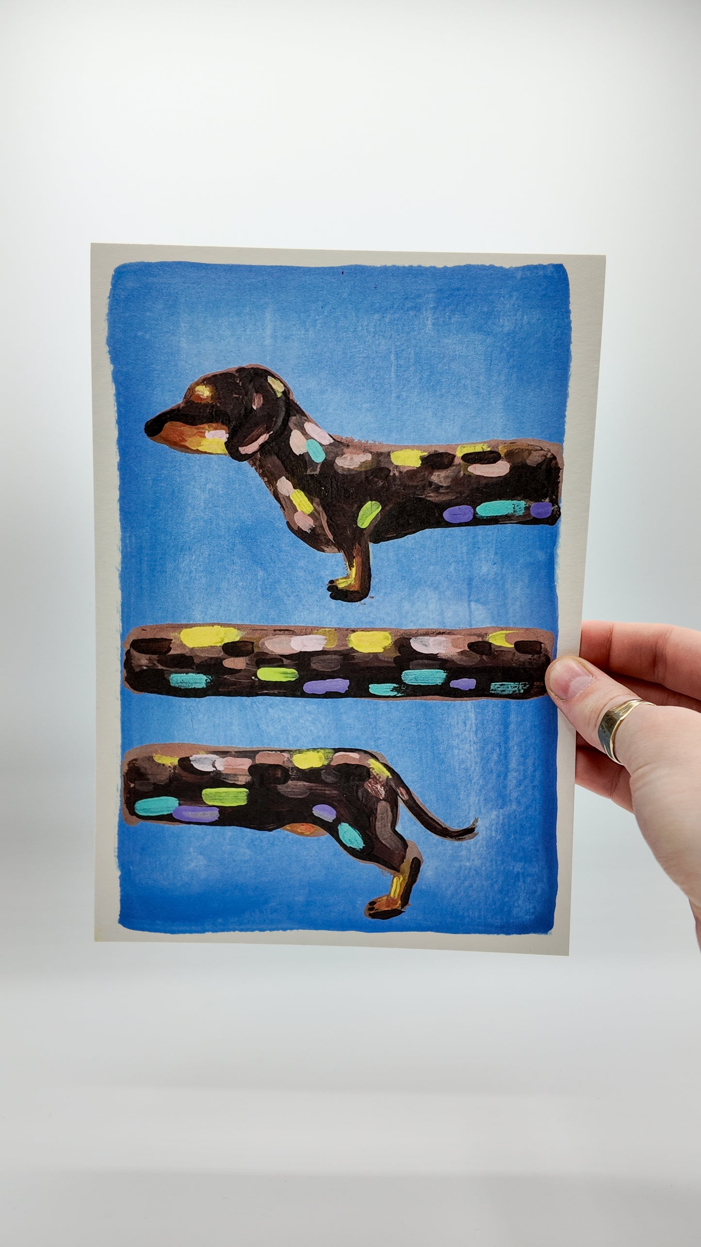Dappled | Dachshund Abstract Art Print