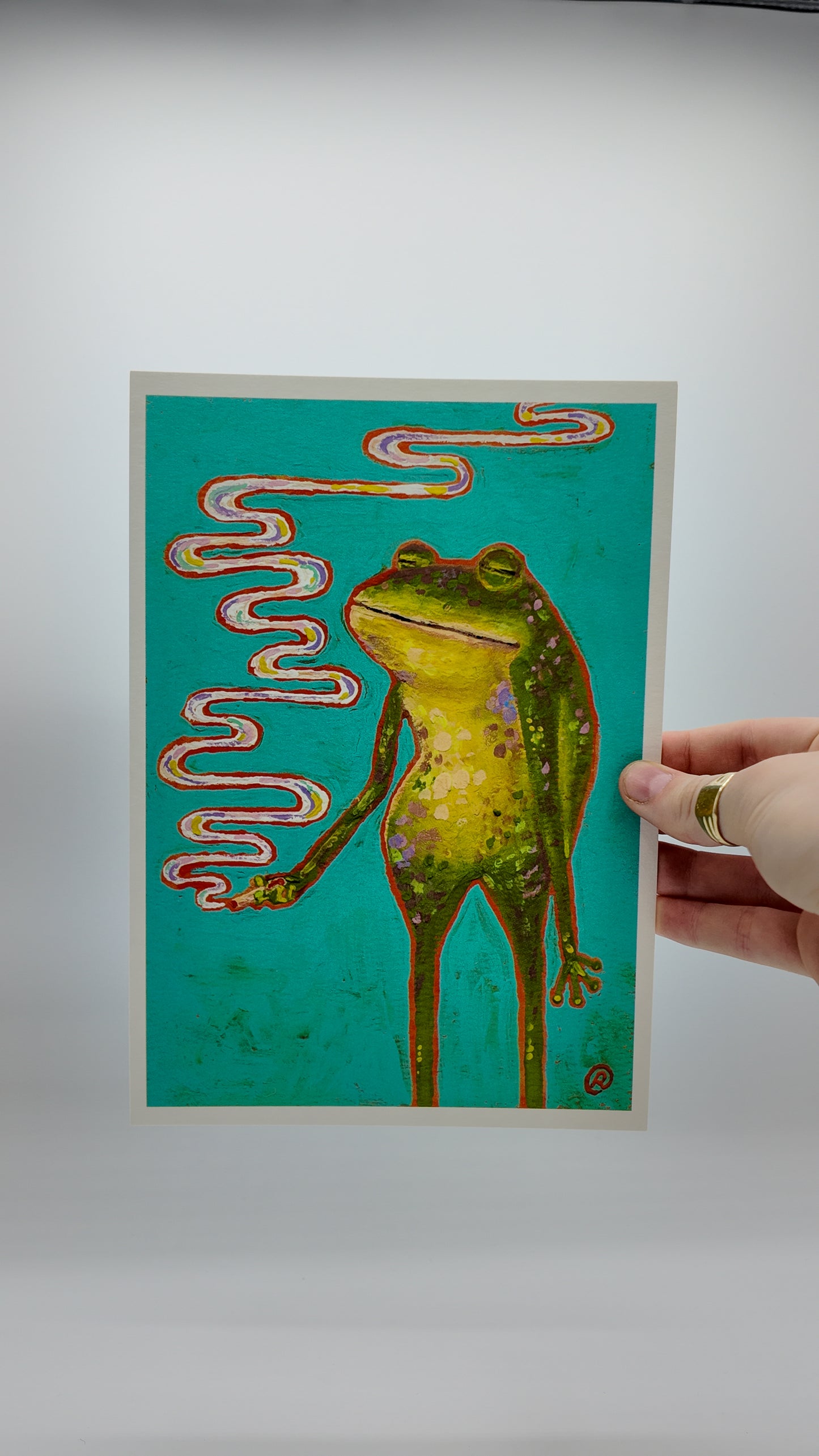 Leroy | Smoking Frog Art Print