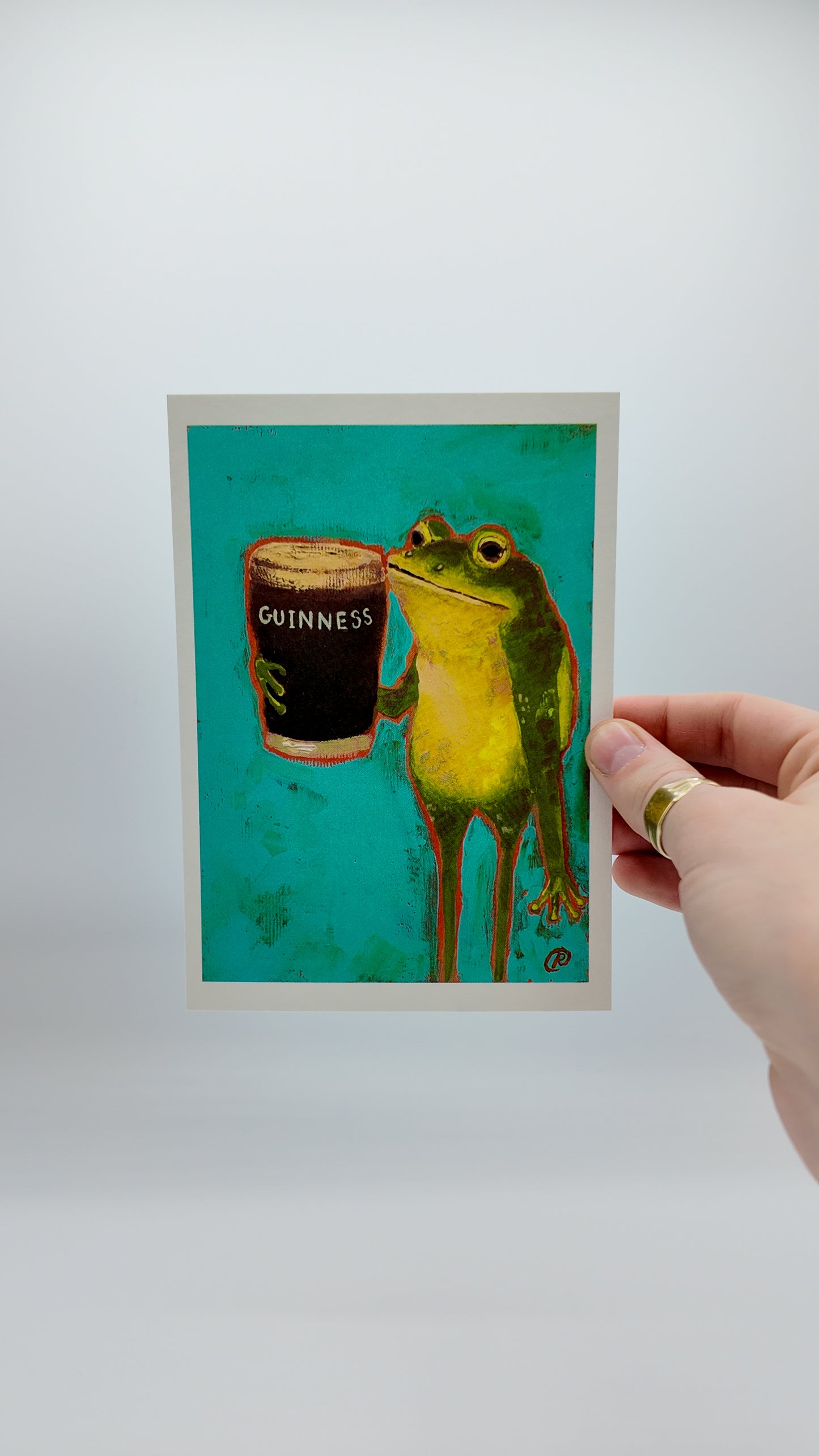 Pádraig | Guinness-Loving Frog Art Print